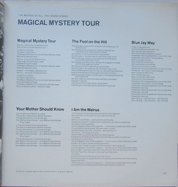 The Beatles : Magical Mystery Tour (LP, Album, RE, Los)