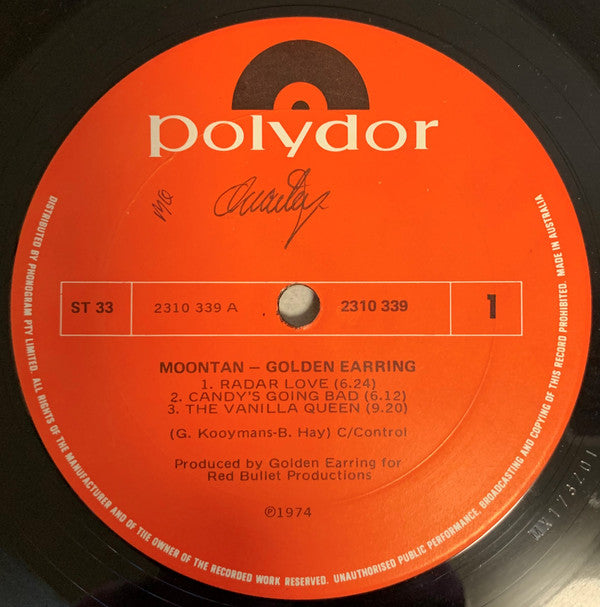 Golden Earring : Moontan (LP, Album)