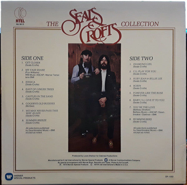 Seals & Crofts : K-tel Presents The Seals & Crofts Collection (LP, Album, Comp, RP, Mon)
