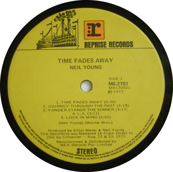 Neil Young : Time Fades Away (LP, Album)