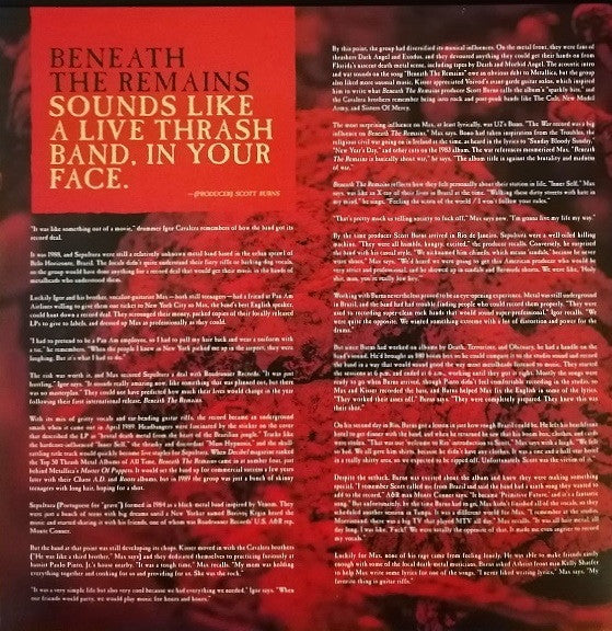 Sepultura : Beneath The Remains (LP, Album, RE, RM + LP)