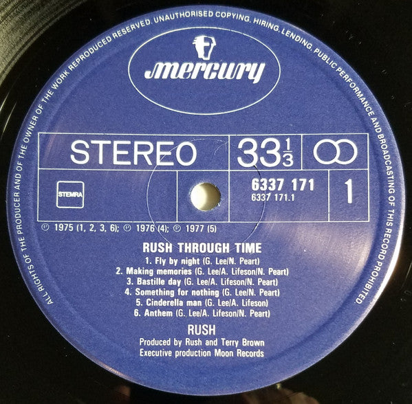 Rush : Rush Through Time (LP, Comp, RE)