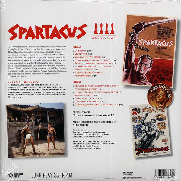 Alex North : Spartacus (LP, Album, Ltd, 180)