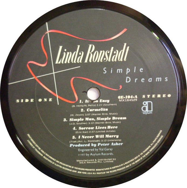 Linda Ronstadt : Simple Dreams (LP, Gat)