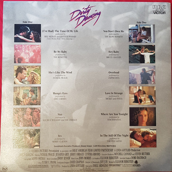 Various : Dirty Dancing (Original Soundtrack) (LP, Album, Comp)