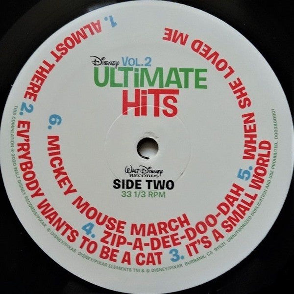 Various : Disney Ultimate Hits Vol. 2 (LP, Comp)