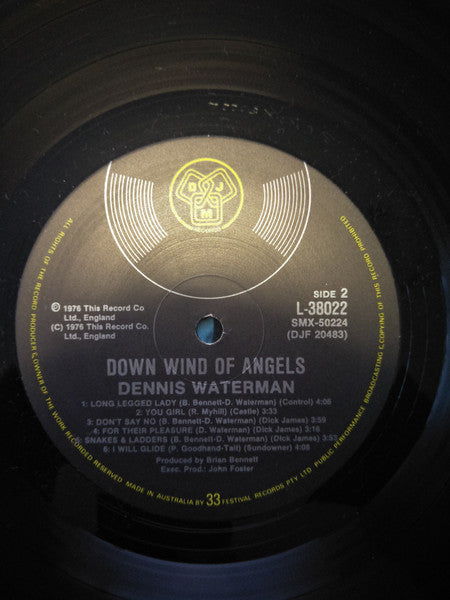 Dennis Waterman : Down Wind Of Angels (LP, Album)