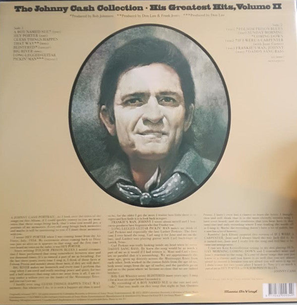 Johnny Cash : The Johnny Cash Collection (His Greatest Hits, Volume II) (LP, Album, Comp, RE, 180)