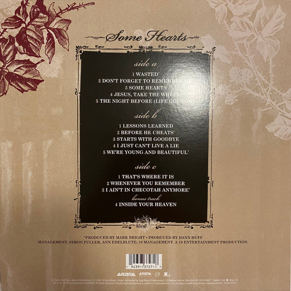 Carrie Underwood : Some Hearts (LP + LP, S/Sided, Etch + Album, RE)