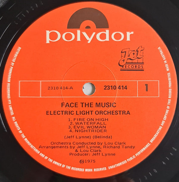 Electric Light Orchestra : Face The Music (LP, Album)