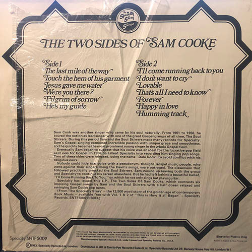 Sam Cooke : The Two Sides Of Sam Cooke (LP, Comp)