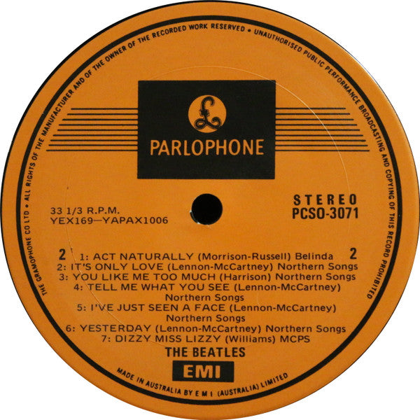 The Beatles : Help! (LP, Album, RE, CBS)