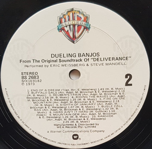 Eric Weissberg And Steve Mandel* : Dueling Banjos From The Original Motion Picture Sound Track Deliverance And Additional Music (LP, Album, RE)