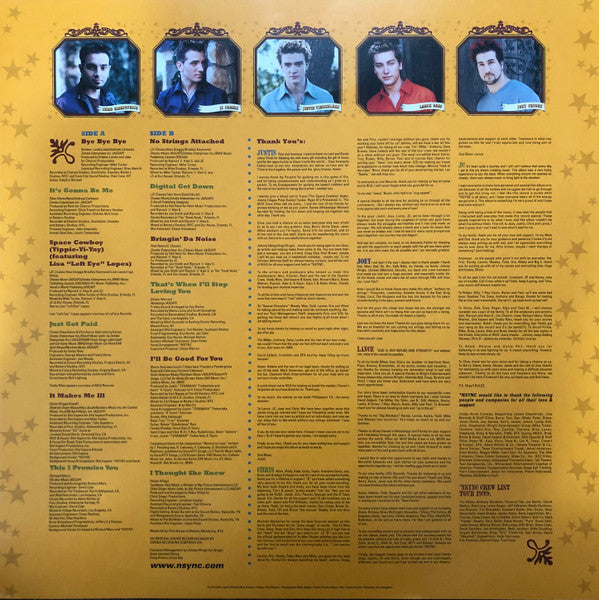 *NSYNC : No Strings Attached  (LP, Album, Pic, RE)