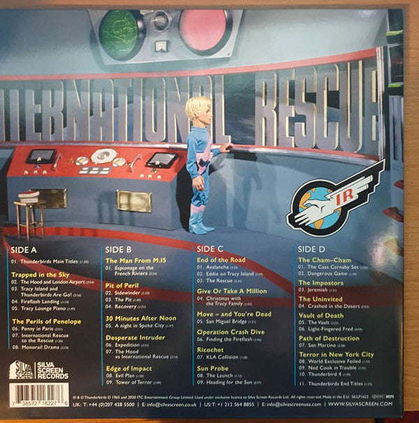 Barry Gray : Thunderbirds (Original Television Soundtrack) (2xLP, Comp, Ltd, RM, Blu)