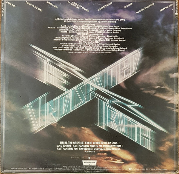 The Undisputed Truth : Smokin' (LP, Album)