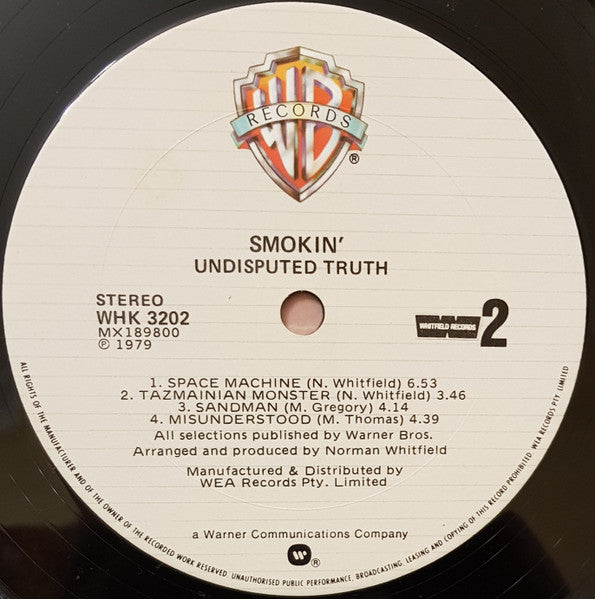 The Undisputed Truth : Smokin' (LP, Album)