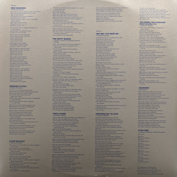 The Sylvers : New Horizons (LP, Album)