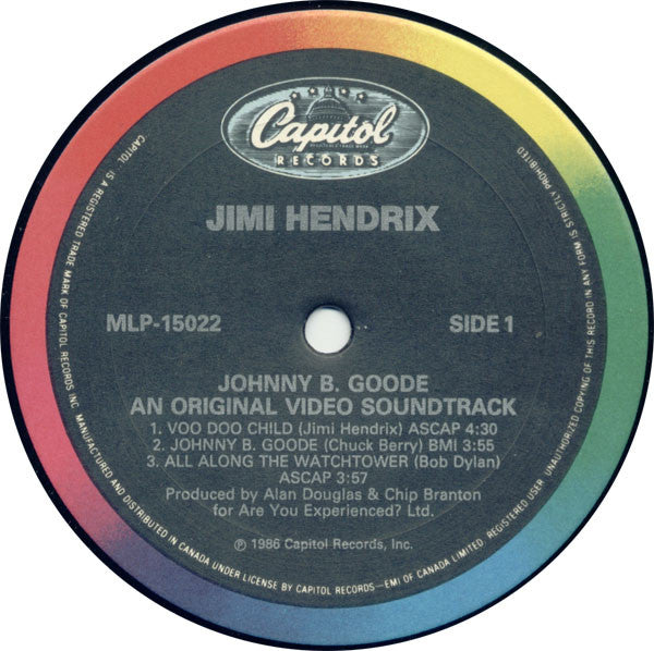 Jimi Hendrix : Johnny B. Goode An Original Video Soundtrack (LP, MiniAlbum)
