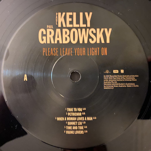 Paul Kelly (2), Paul Grabowsky : Please Leave Your Light On (LP, Album)