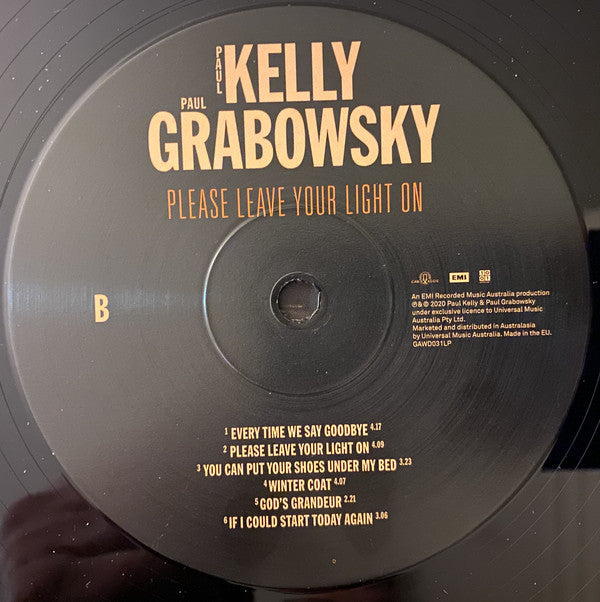 Paul Kelly (2), Paul Grabowsky : Please Leave Your Light On (LP, Album)