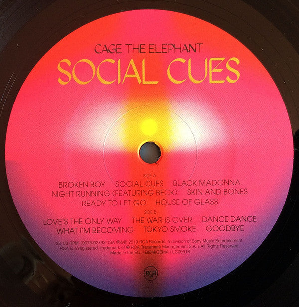 Cage The Elephant : Social Cues (LP, Album)