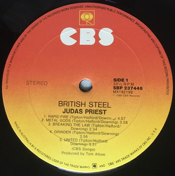 Judas Priest : British Steel (LP, Album)