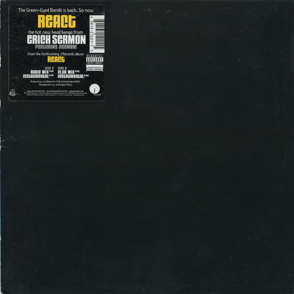Erick Sermon Featuring Redman : React (12", Single)