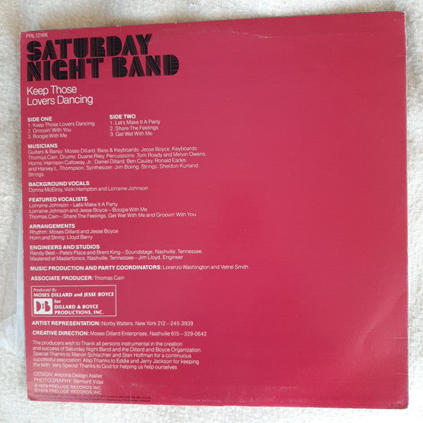 Saturday Night Band : Keep Those Lovers Dancing (LP, Album)