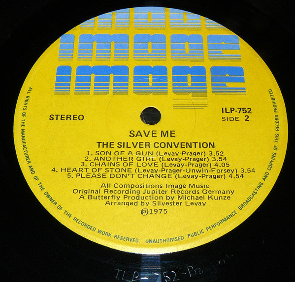 Silver Convention : Save Me (LP, Album)