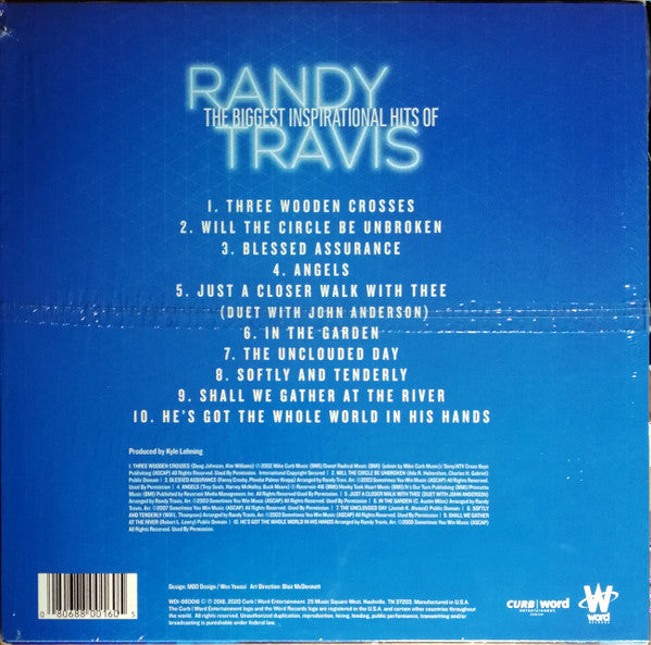 Randy Travis : The Biggest Inspirational Hits Of Randy Travis: Three Wooden Crosses (LP, Comp)