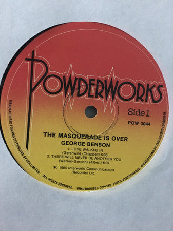 George Benson : The Masquerade Is Over (LP, Comp)