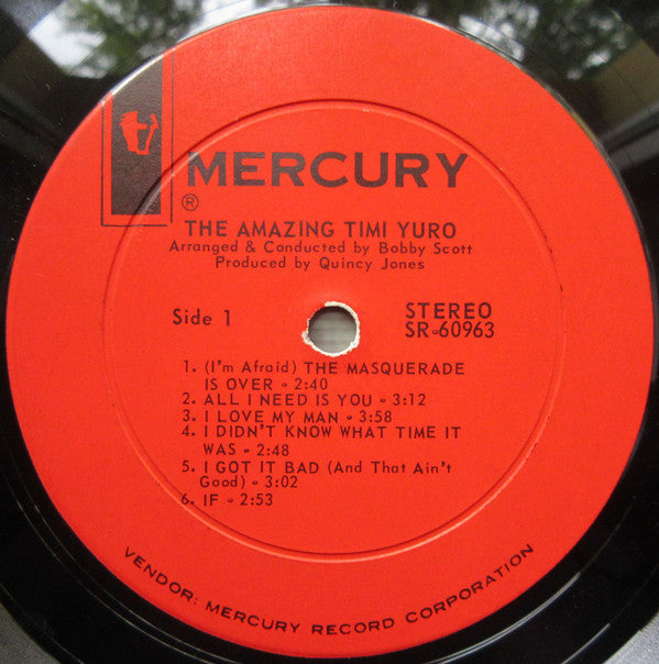 Timi Yuro : The Amazing Timi Yuro (LP)