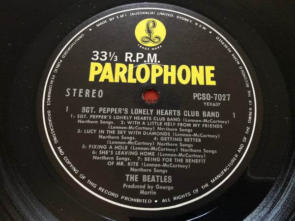 The Beatles : Sgt. Pepper's Lonely Hearts Club Band (LP, Album)