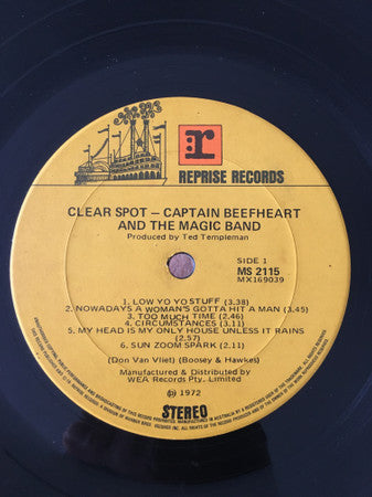 Captain Beefheart And The Magic Band : Clear Spot (LP, Album)