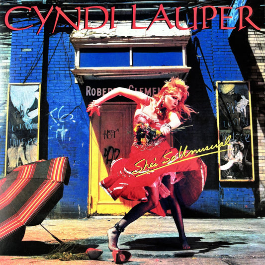 Cyndi Lauper : She's So Unusual (LP, Album, RE, Red)