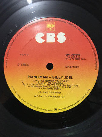 Billy Joel : Cold Spring Harbour / Piano Man (2xLP, Album, Comp)