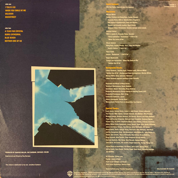 David Sanborn : Backstreet (LP, Album)