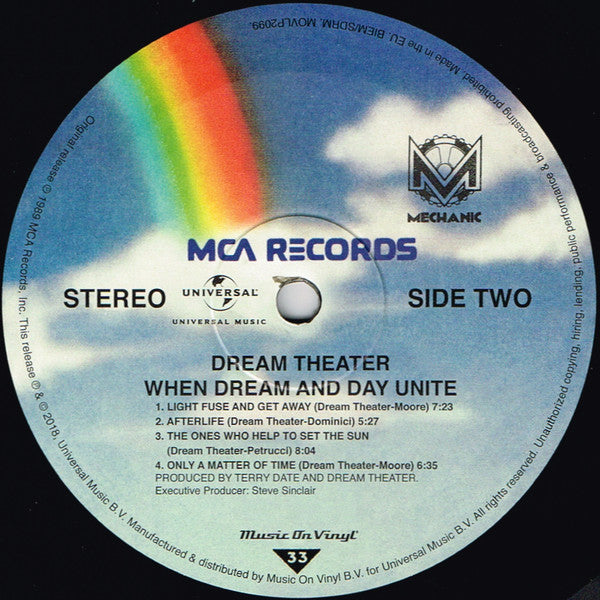 Dream Theater : When Dream And Day Unite (LP, Album, RE)