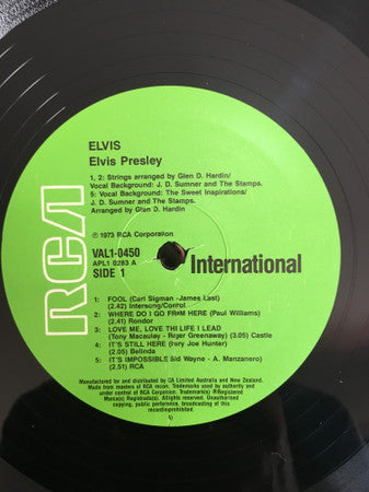 Elvis Presley : Elvis (LP, Album, RE)