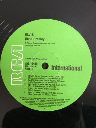 Elvis Presley : Elvis (LP, Album, RE)