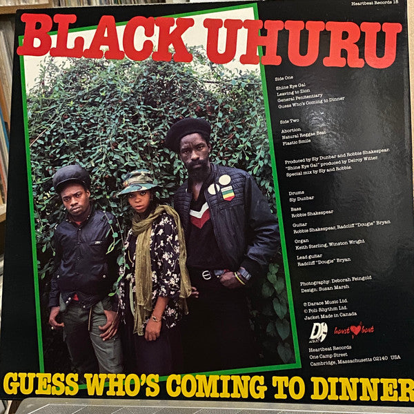 Black Uhuru : Guess Who's Coming To Dinner (LP, Album, RE)