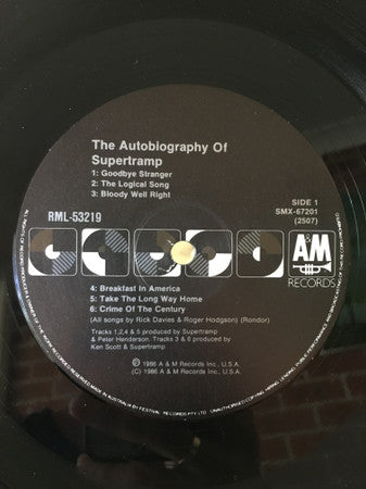 Supertramp : The Autobiography Of Supertramp (LP, Comp)