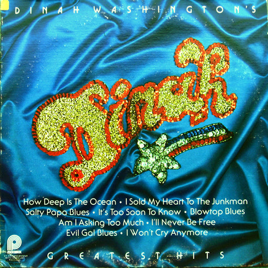 Dinah Washington : Dinah Washington's Greatest Hits Volume 1 (LP, Comp, Enh, RE)
