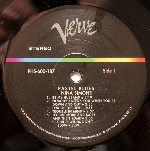 Nina Simone : Pastel Blues (LP, Album, RE, RM, 180)