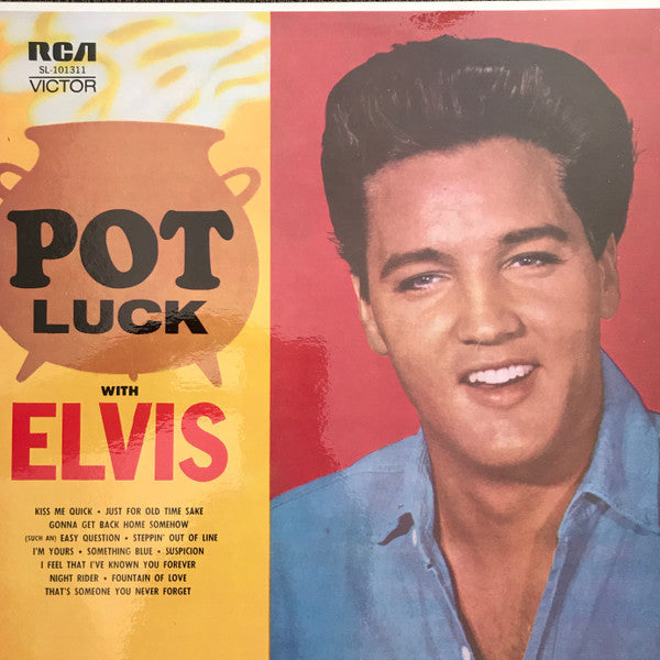 Elvis* : Pot Luck (LP, Album, RE, Tan)