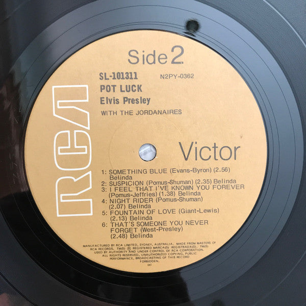 Elvis* : Pot Luck (LP, Album, RE, Tan)