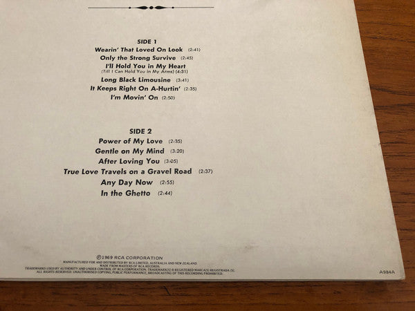 Elvis Presley : From Elvis In Memphis (LP, Album, RE)