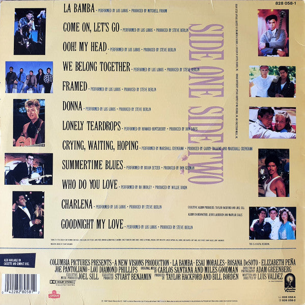 Various : La Bamba (Original Motion Picture Soundtrack) (LP, Album, Comp)