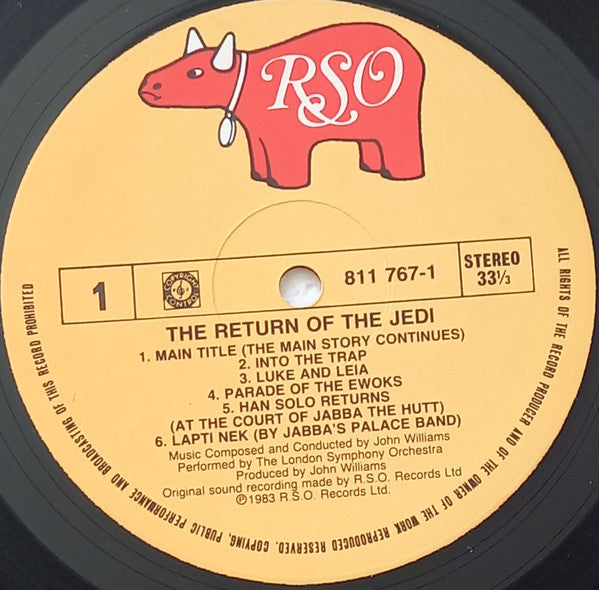 John Williams (4) : Star Wars Return Of The Jedi (The Original Motion Picture Soundtrack) (LP, Album, Gat)